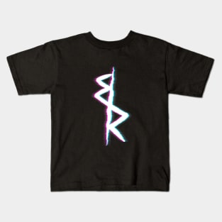 David’s Jacket Logo Glitch - Cyberpunk Edgerunners Kids T-Shirt